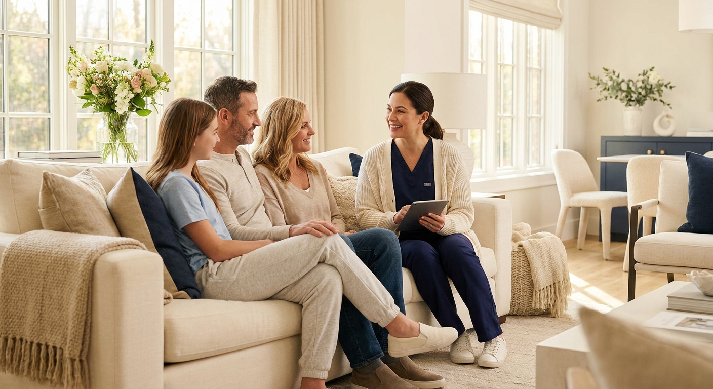 Provider with family at LX Medical lifestyle medicine