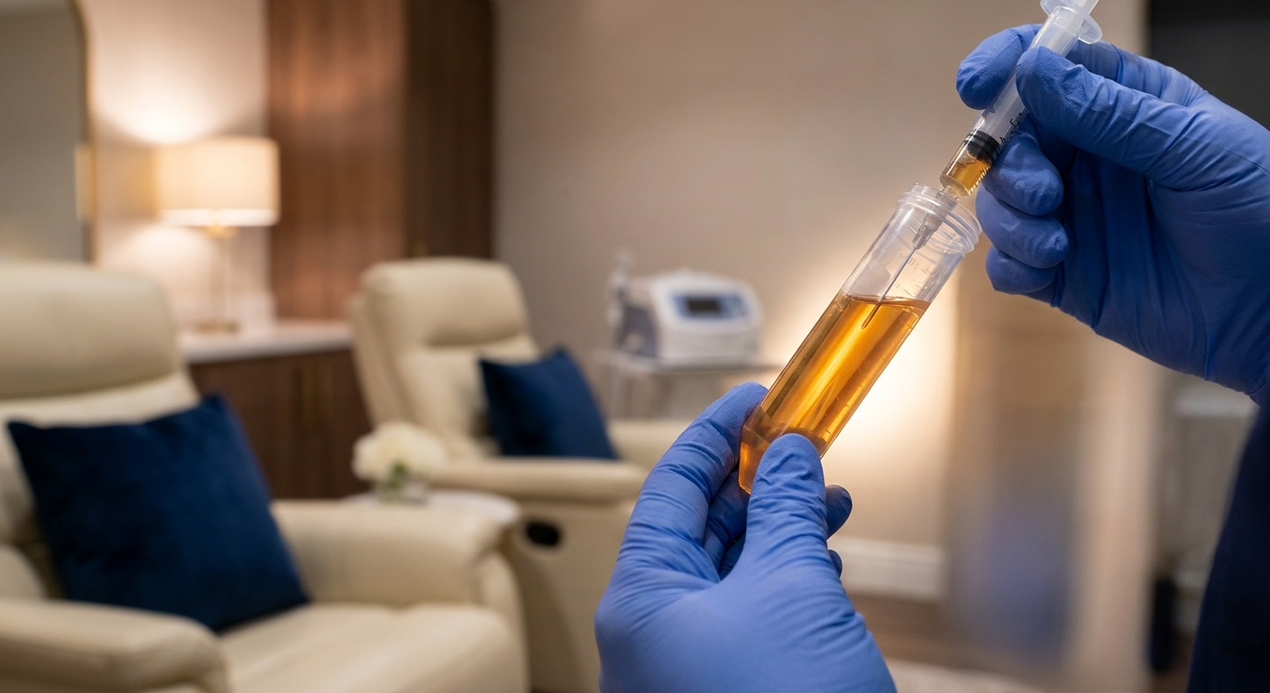 PRP therapy preparation in clinical setting