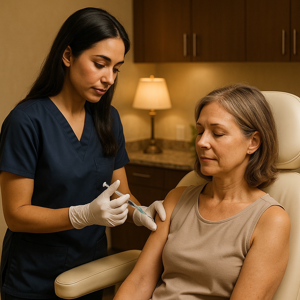 Regenerative stem cell injection for shoulder pain at LX Medical
